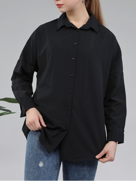 Button Down Shirt -Black