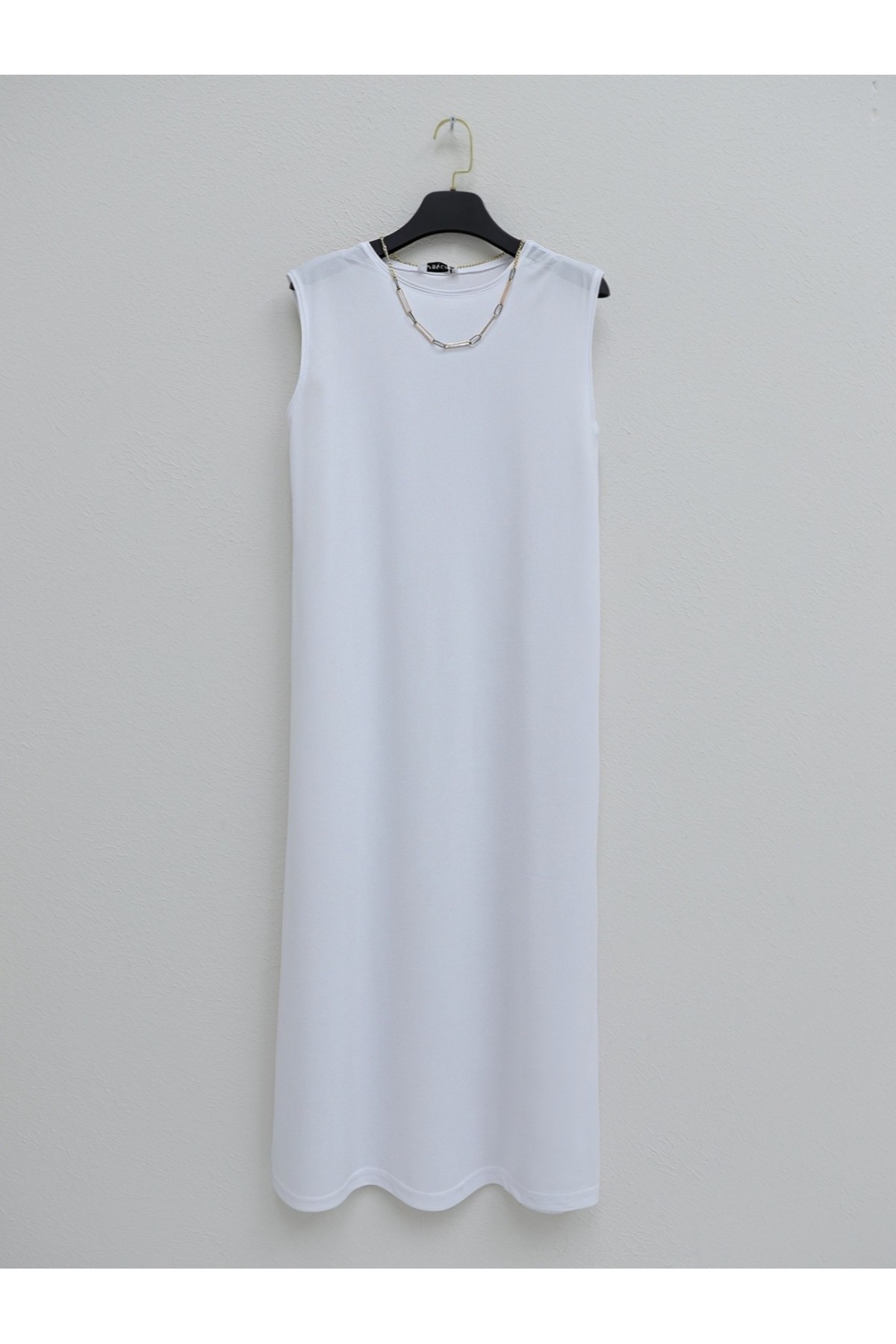 Long Underwear Dress -White
