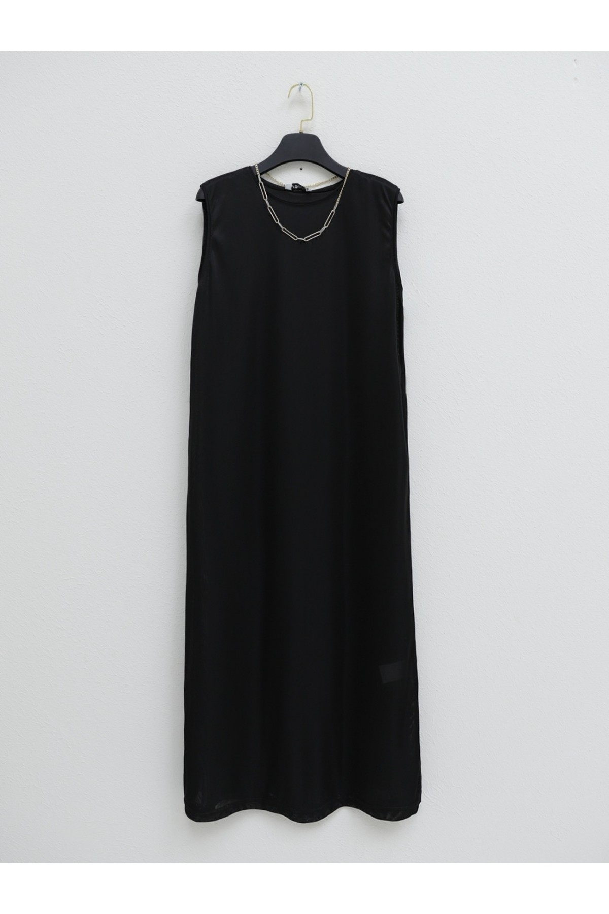 Long Underwear Dress -Black