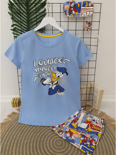 Donald Duck Printed Pajamas -Blue