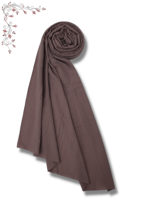Small Patterned Cotton Mio Jazz Shawl -Dried rose