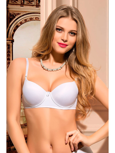 Supported bra -White