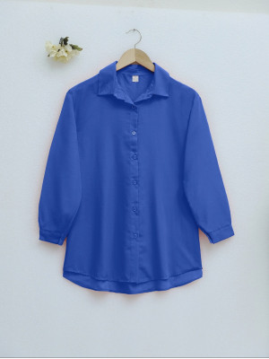 قميص بوي فريند -أزرق غامق