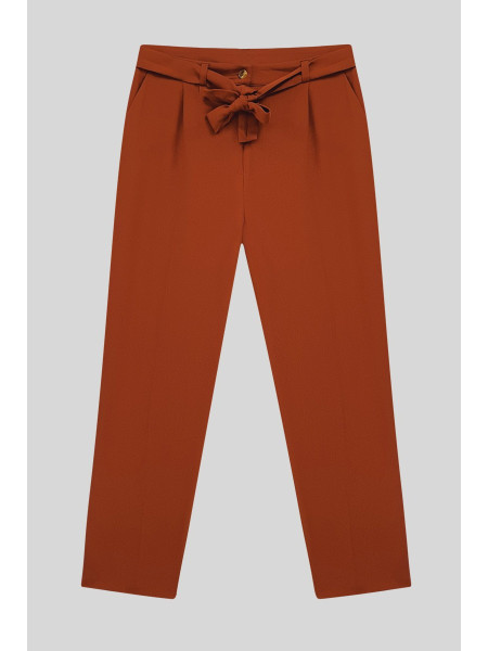  Belt Pants  -Brick color