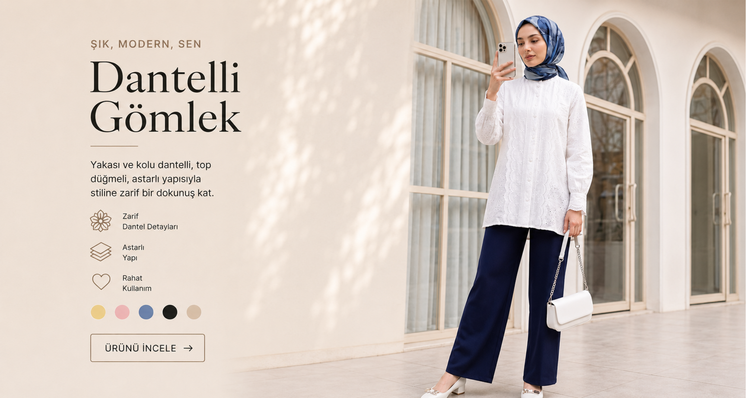 Dantelli Gömlek