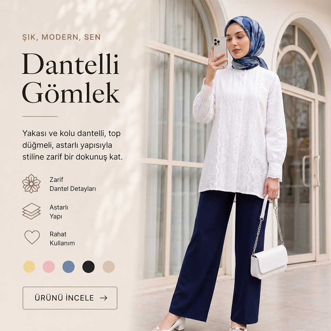 Dantelli Gömlek