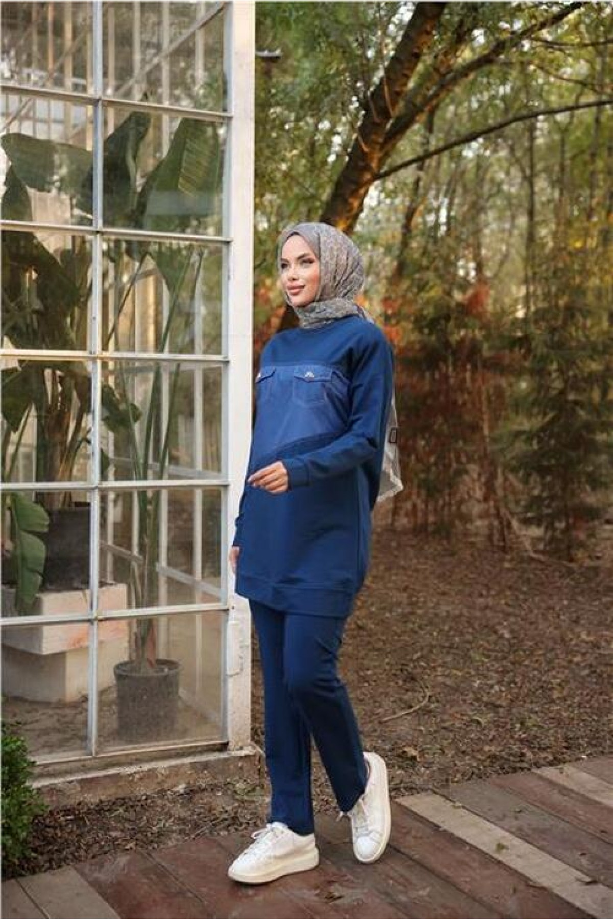 Dafne Tracksuit with Pockets and Elastic Waistband, Two-Piece Set