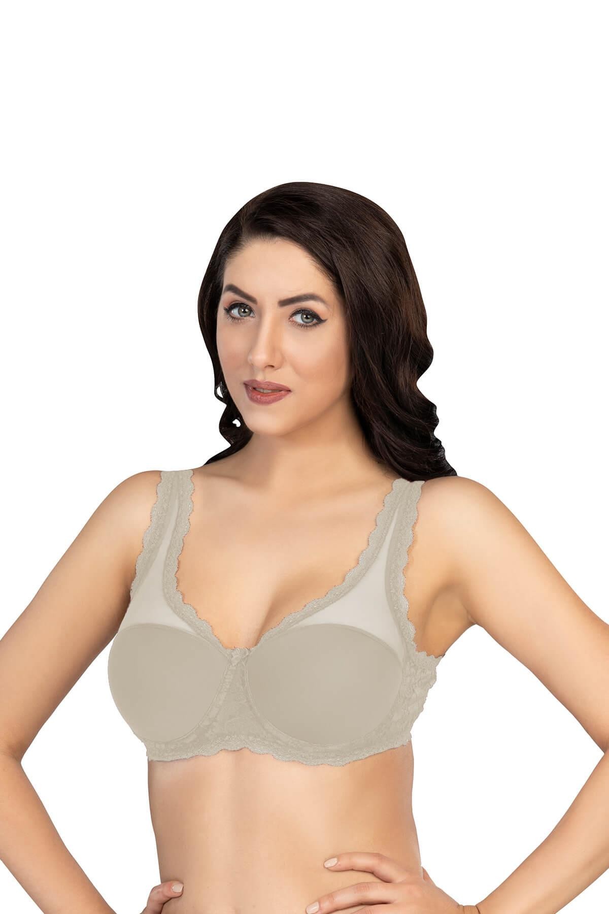 EKRU MI Podyumplus 172 D PEDLİ DANTELLİ BALENLİ MİNİMAZER