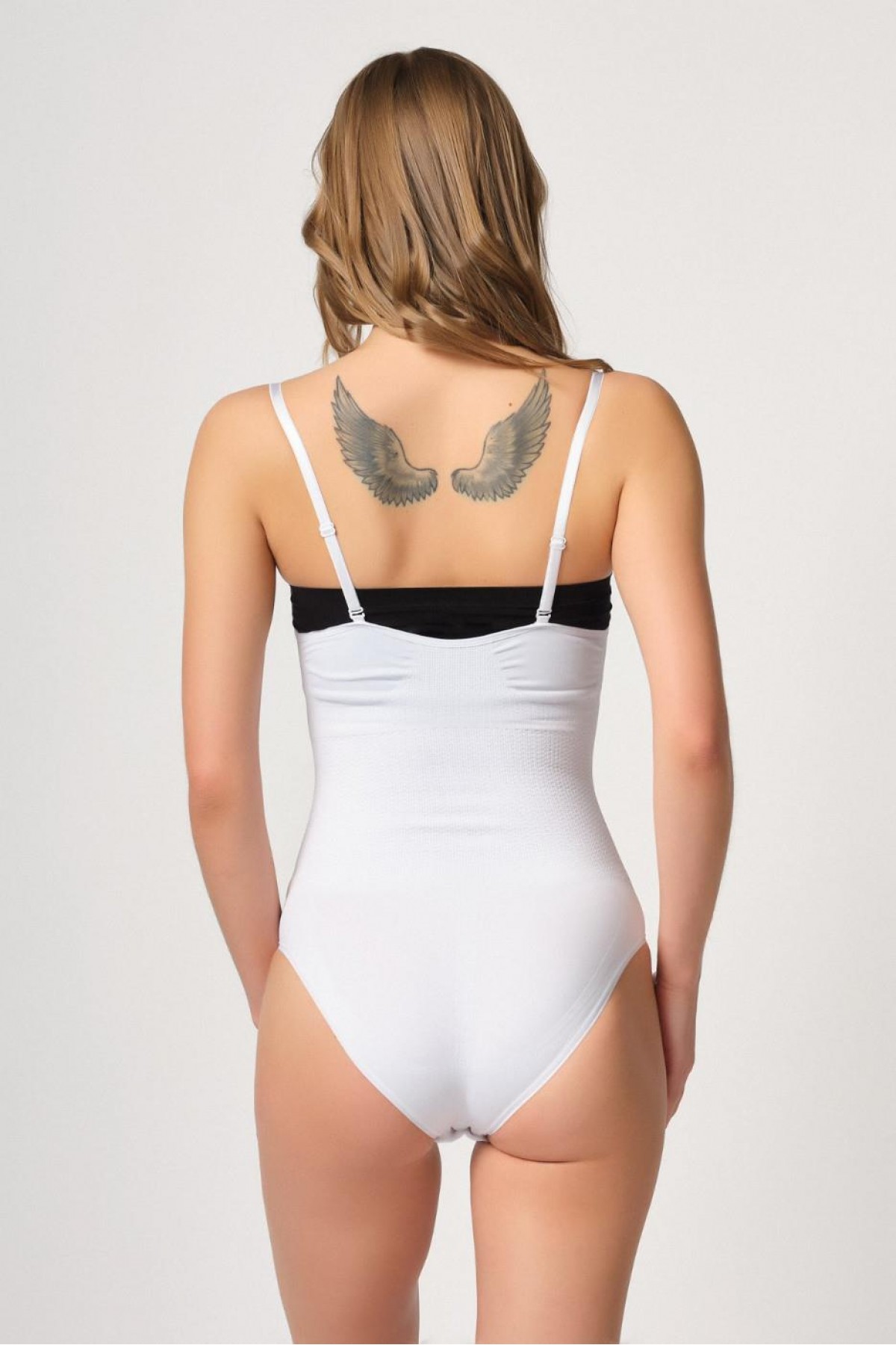 WHITE MI Podyumplus 2043 Open Bust Hook and Eye Bodysuit Corset
