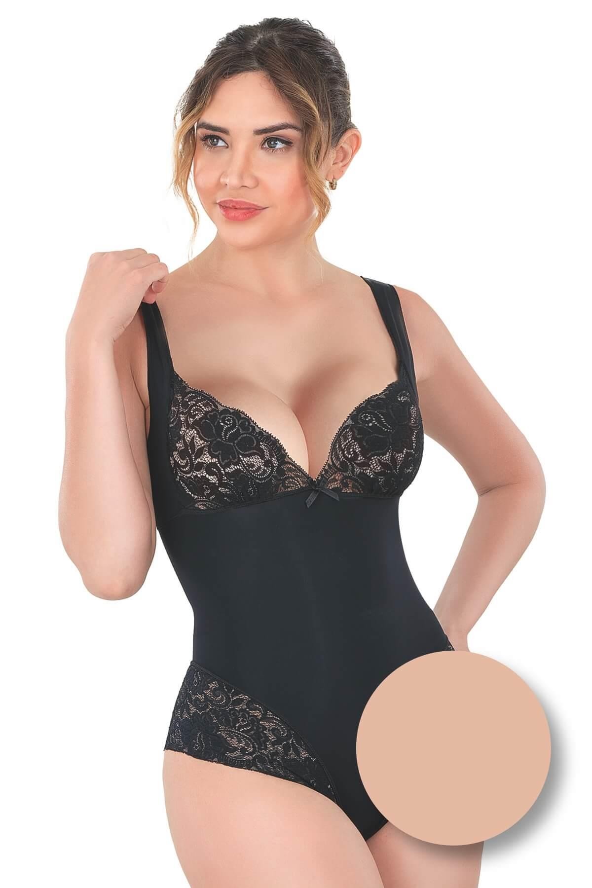 TEN MI Podyumplus 2947 Dantelli Agraflı Body Korse