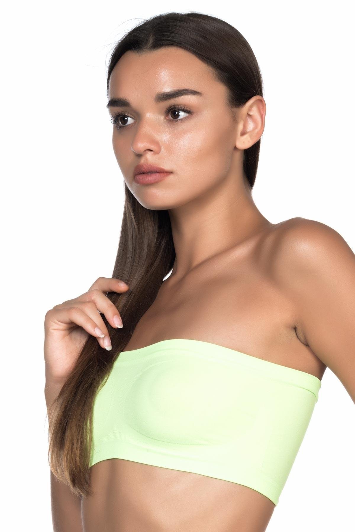 YEŞİL MI Podyumplus 4002 Soft Straplez Büstiyer