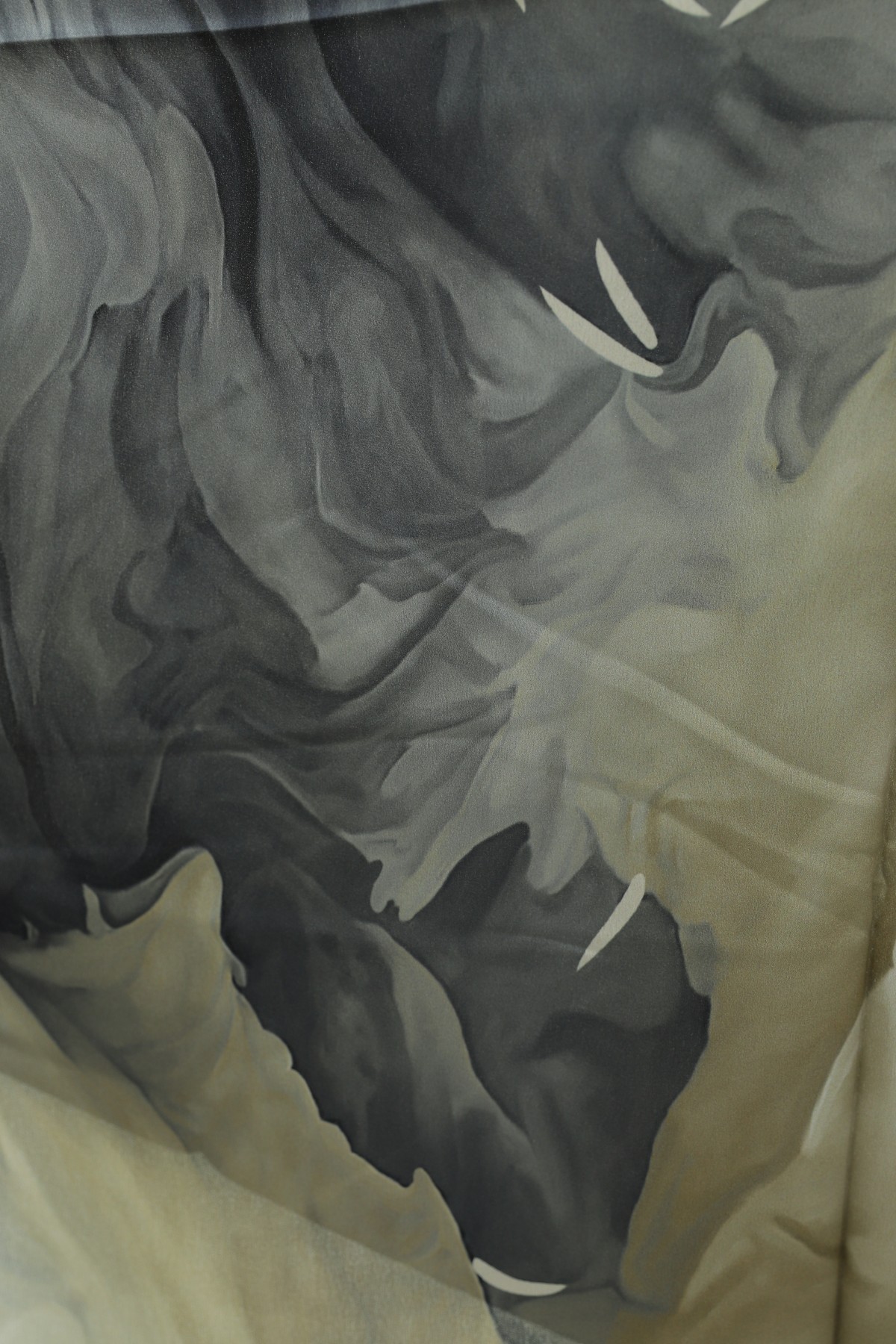 Patterned Sandy Scarf -Black
