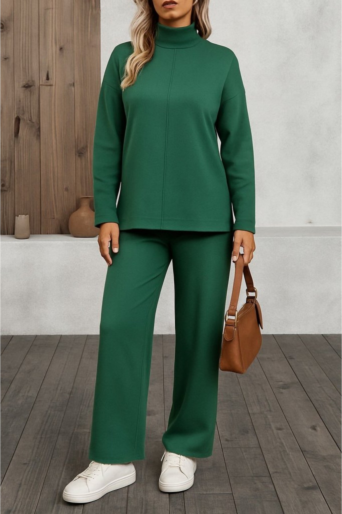 Women's Long Sleeve Knitwear Two Piece Set