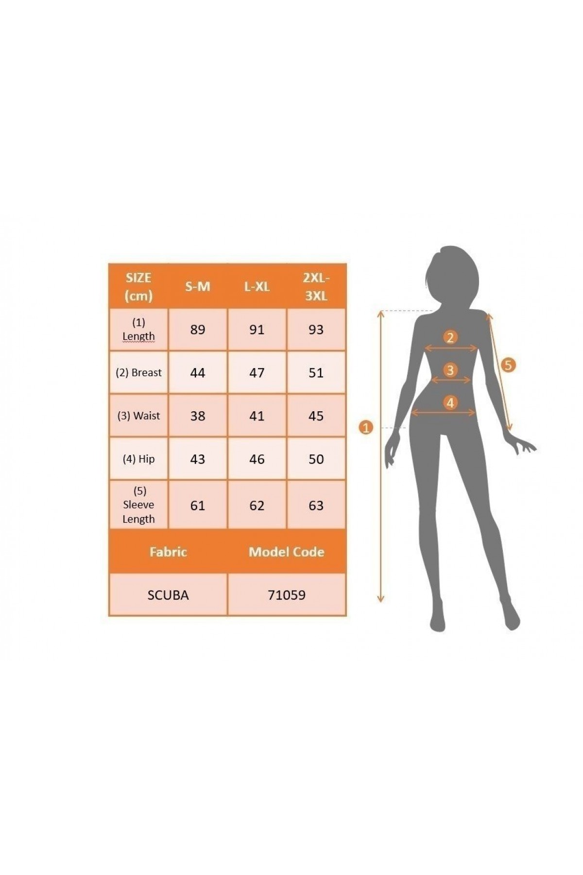 Women's Long Sleeve Crew Neck Scuba Midi Length Dress
