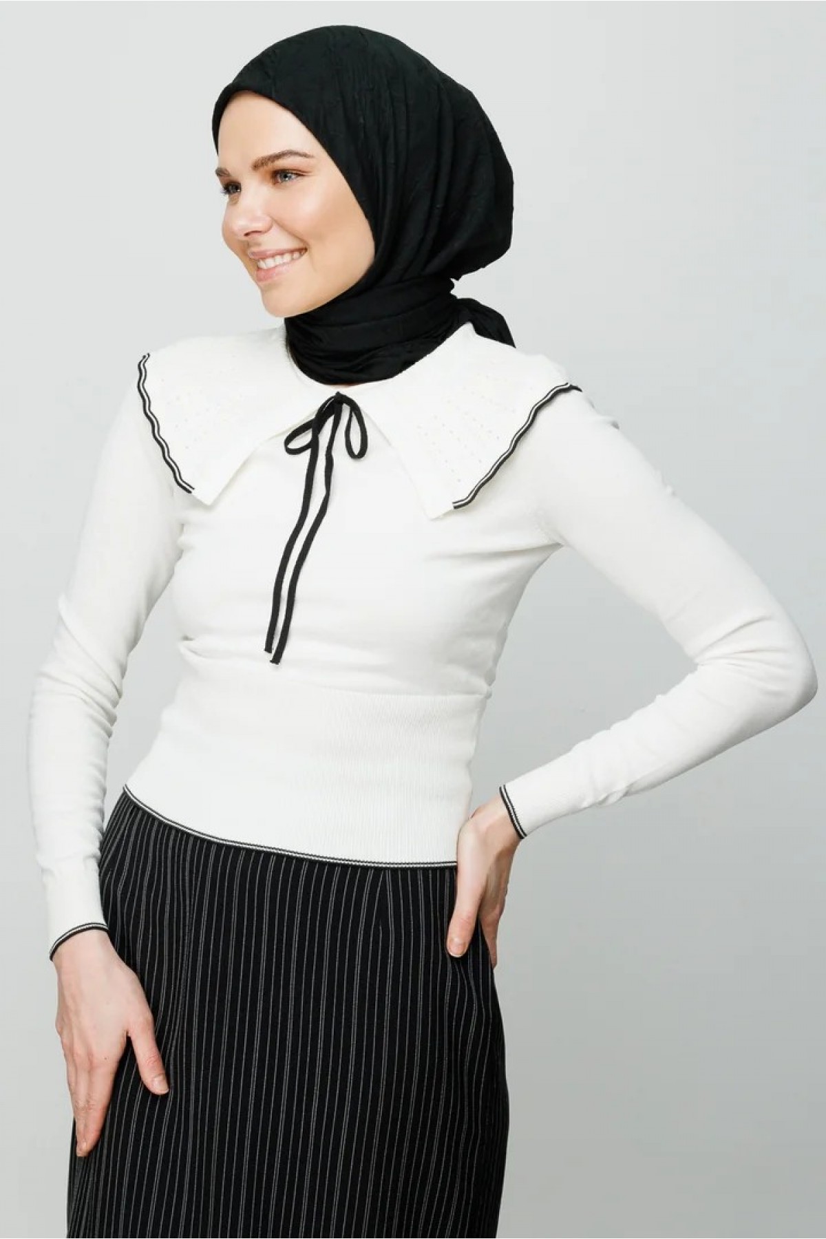 Bambu Eşarp - Siyah