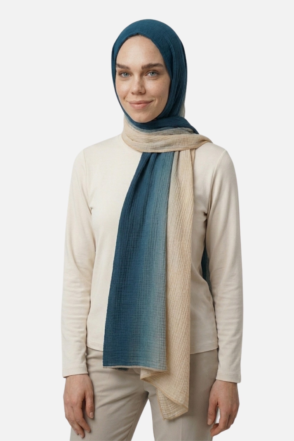 Gradient Muslin Shawl 