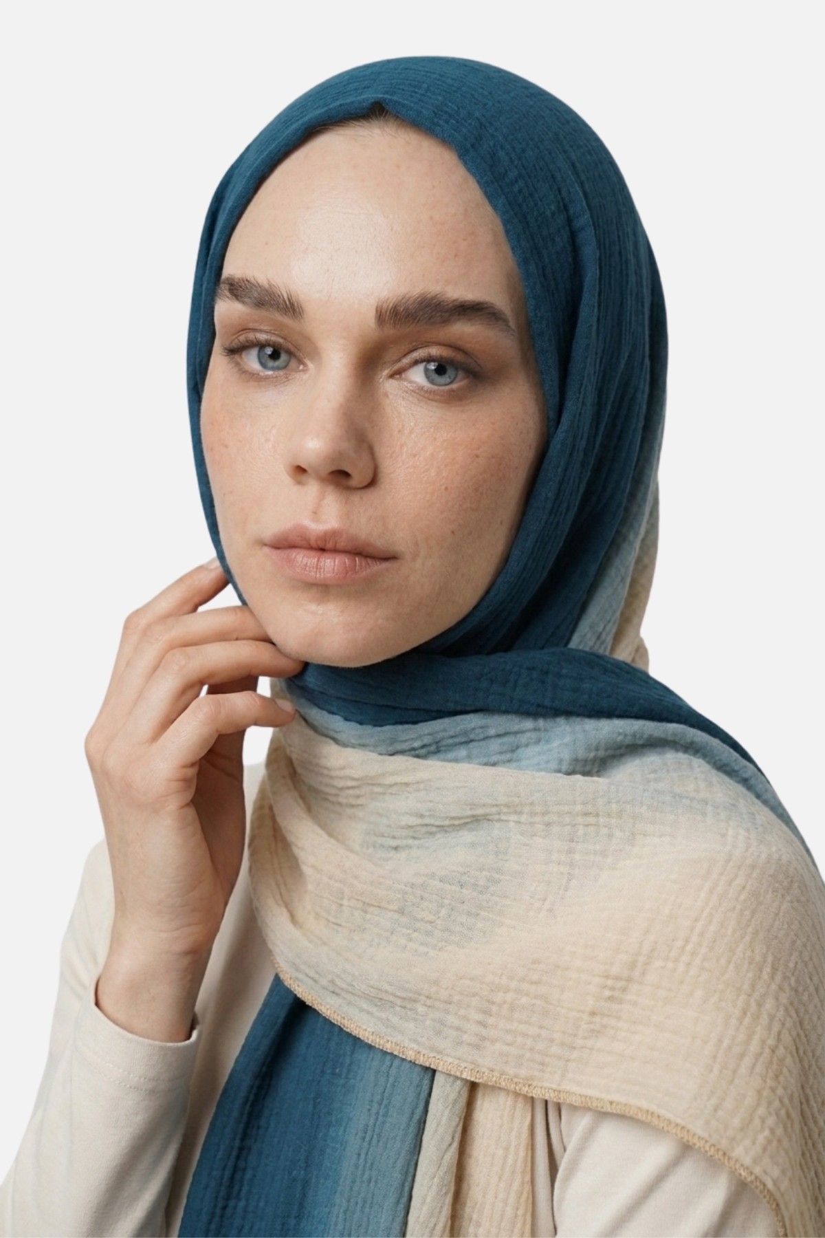Gradient Muslin Shawl 