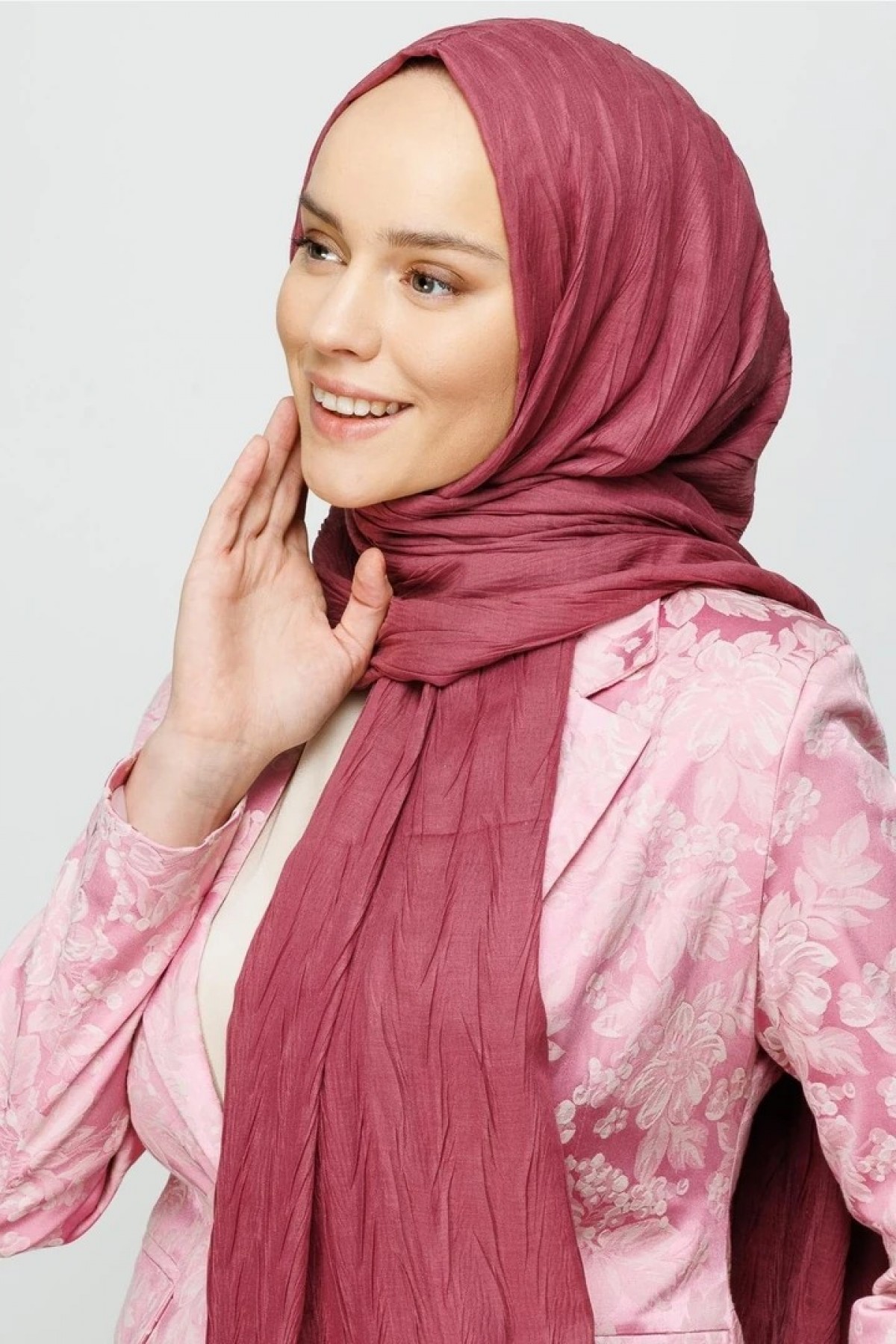 Pleated Bamboo Shawl 