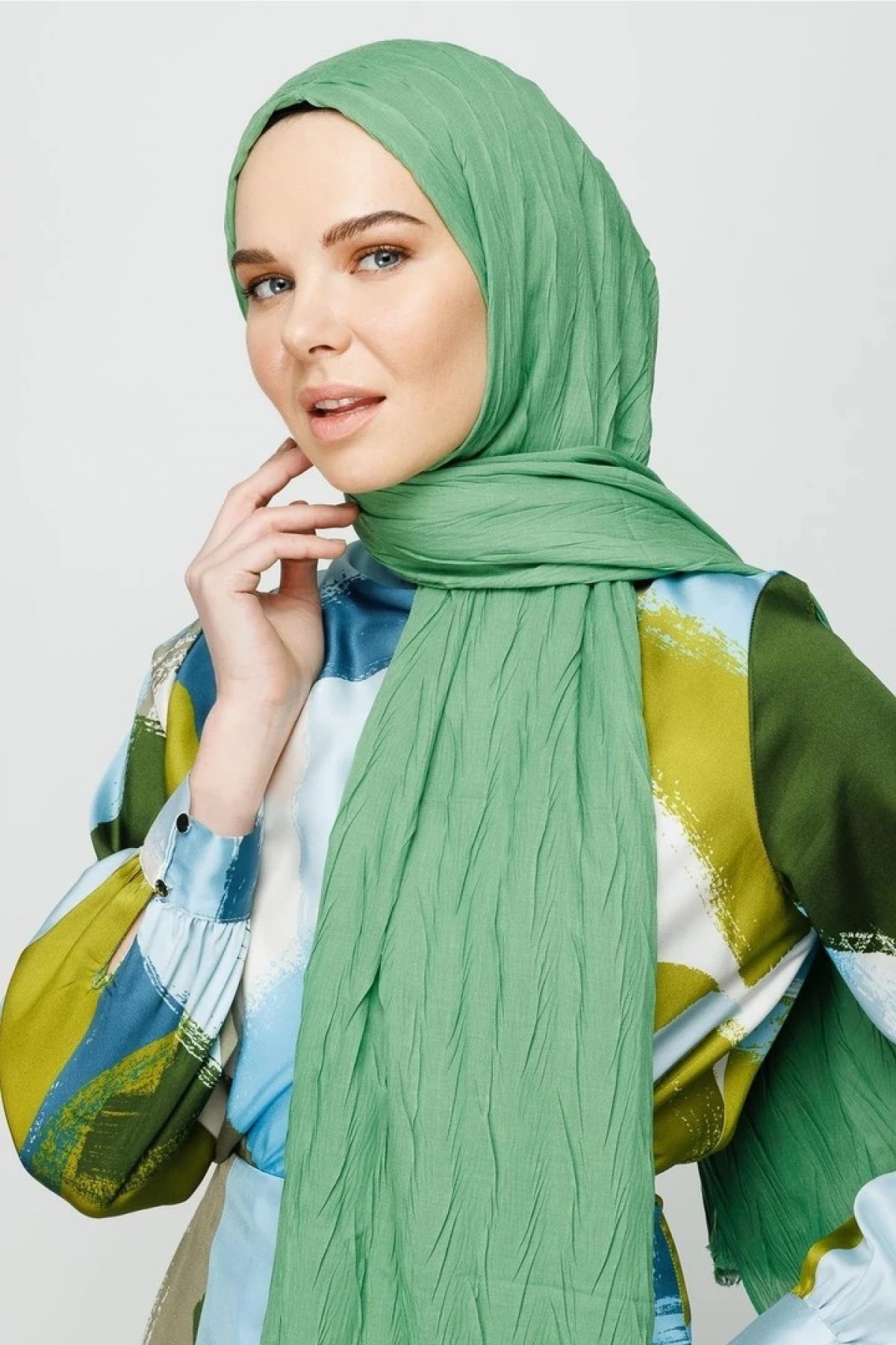 شال من الخيزران المطوي 