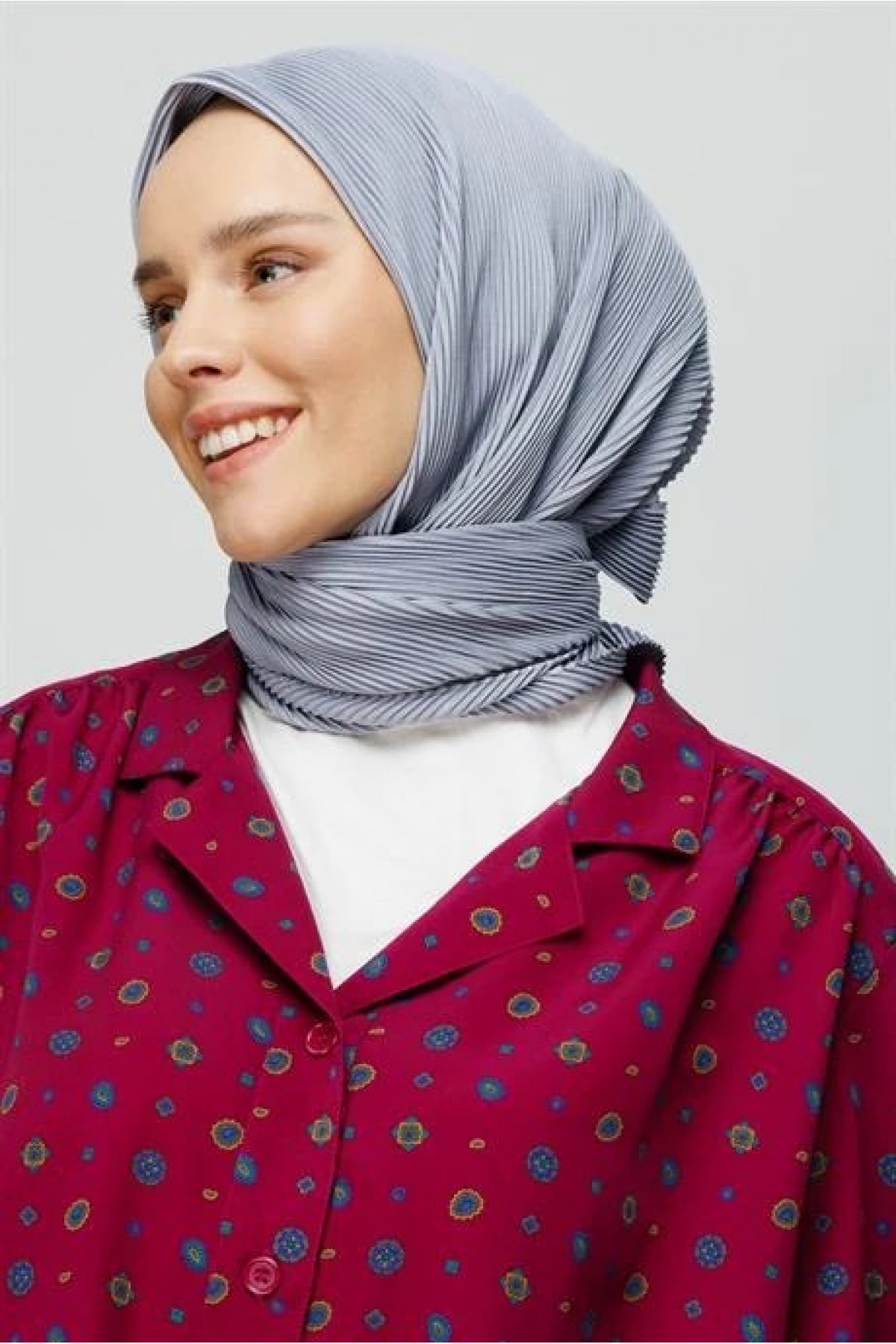 Pilise Eşarp - Gümüş