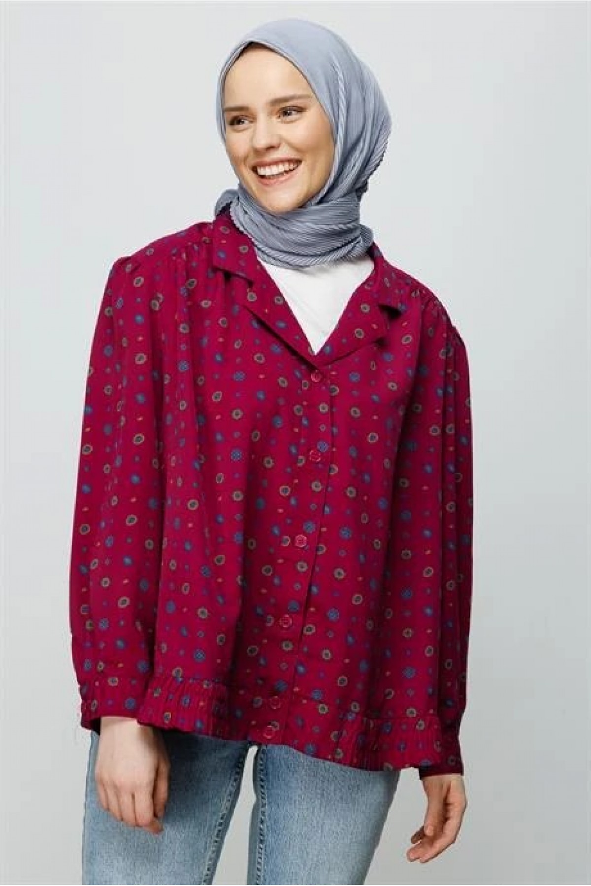 Pilise Eşarp - Gümüş