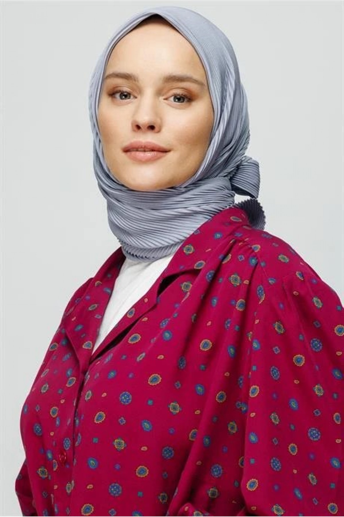 Pilise Eşarp - Gümüş