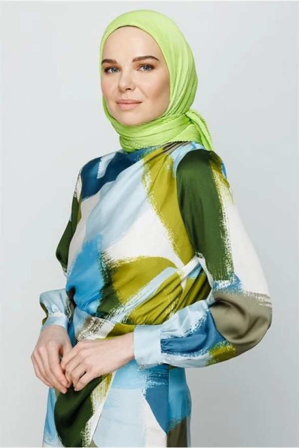 Pilise Eşarp - Fıstık Yeşili