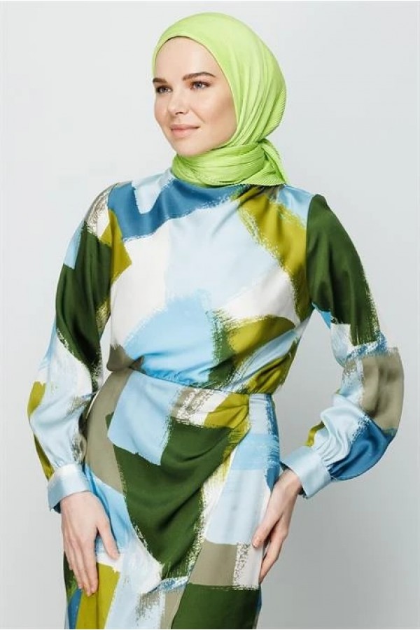 Pilise Eşarp - Fıstık Yeşili