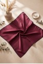 Plain Rayon Scarf -Damson