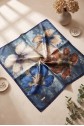 Rayon Scarf with Printed Effect -dark lacquer