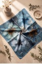 Rayon Scarf with Printed Effect - Turquoise