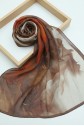 Natural Viscose Scarf -Brown