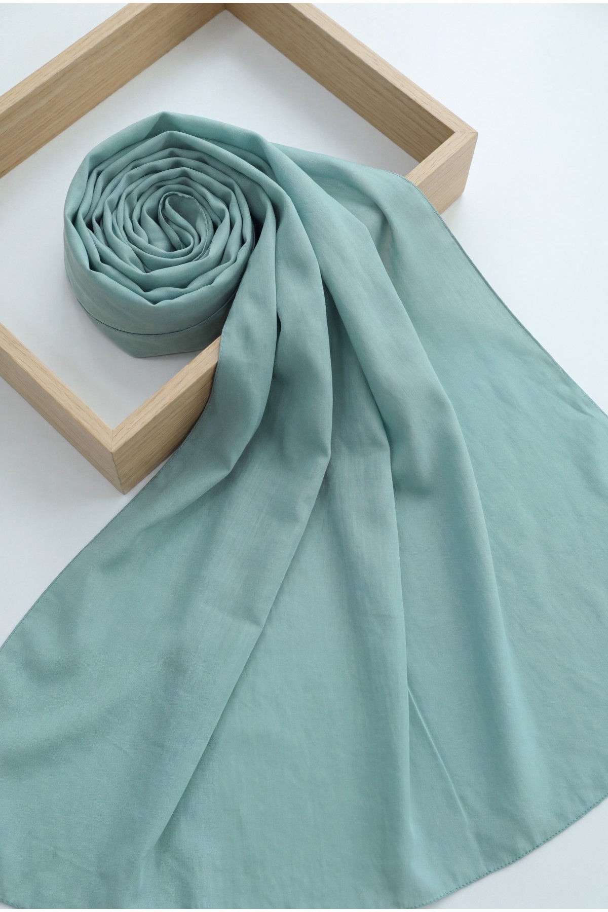 Plain Cotton Scarf -Mint Color