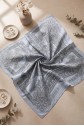 Sketch Patterned Rayon Scarf -Ice Blue
