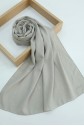 Plain Cotton Scarf -Stone