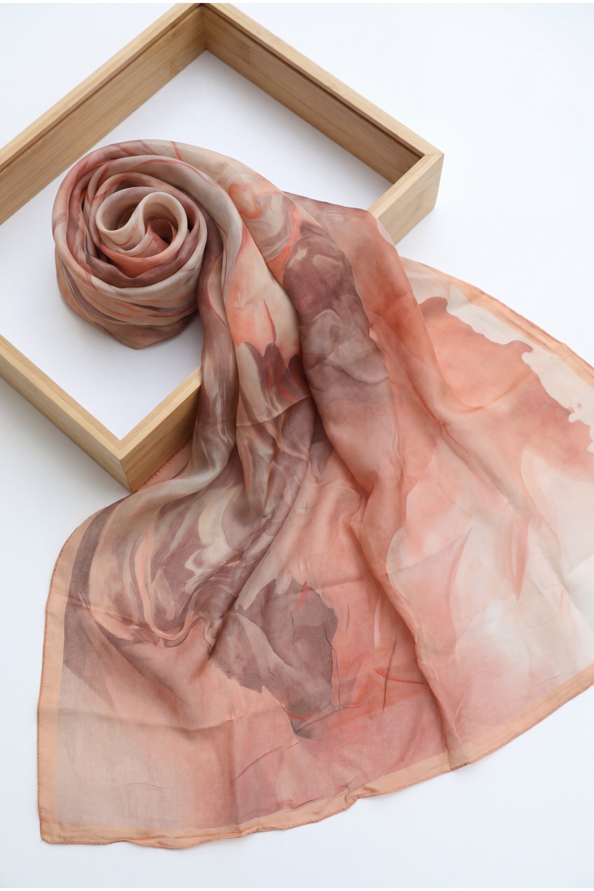 Natural Viscose Scarf -Puppies mouth