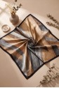 Asymmetrical Patterned Rayon Scarf -Mint Color