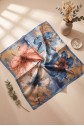 Baskı Efektli Rayon Eşarp -Vizon