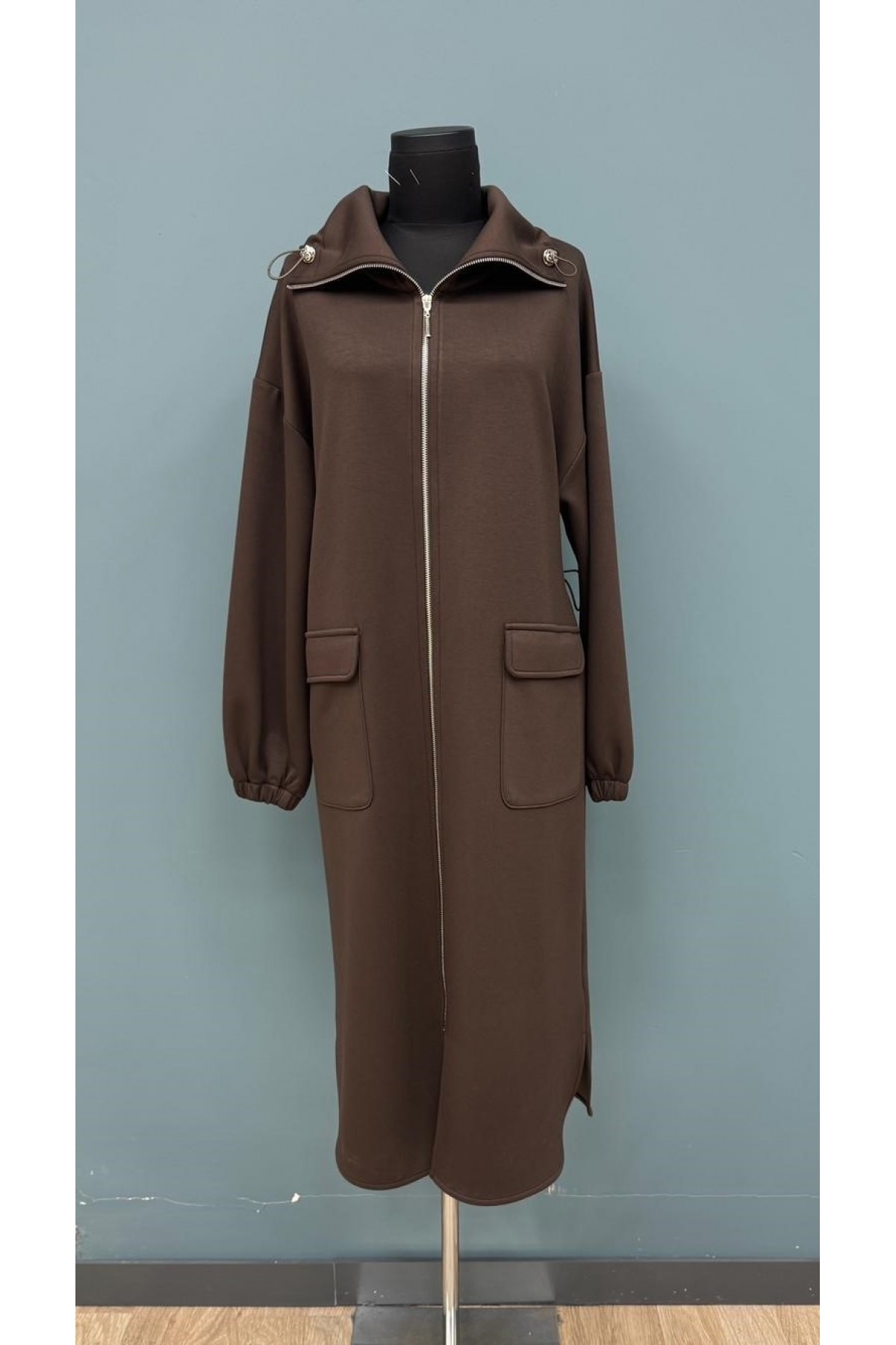Kadın Yakası Ve Arka Belden Tünelli Basic Kap - 15225MNT