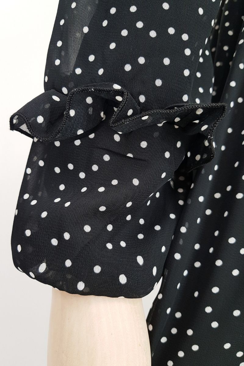 Polka Dot Chiffon Dress