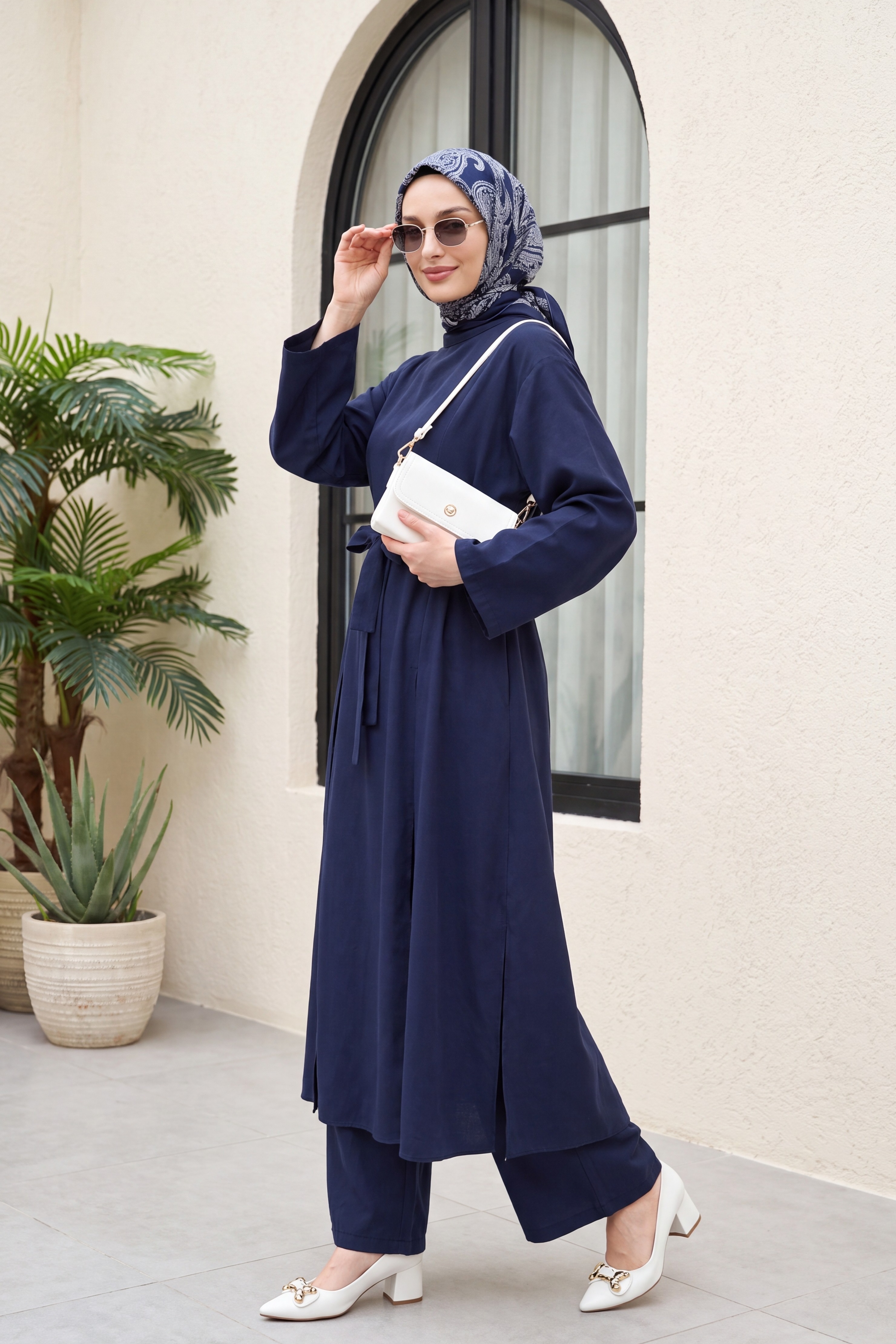 Lacivert Oversize Modal Takım | Podyumplus